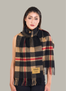 Edinburgh Cashmere scarves with streetwear.
