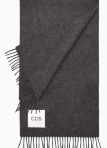 Cos cashmere scarves on sale.
