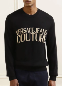 Versace Cashmere that trends up street style.