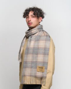 Award-winning tartan cashmere scarves