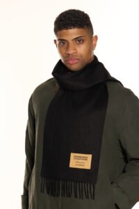 cashmere scarf neatly presented in a stylish gift box.