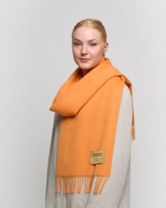 cashmere scarf in a handcrafted gift box.