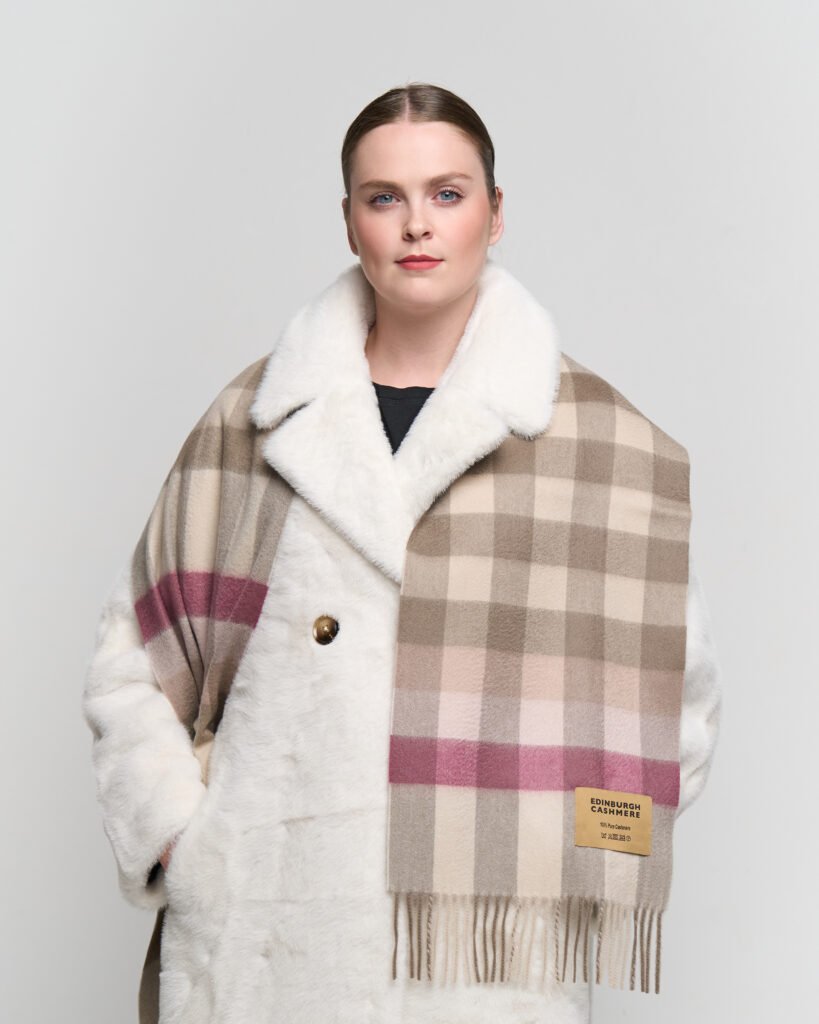 DC Check Cashmere Scarves for Authentic Scottish Gifting